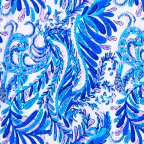 Lilly Pulitzer Rori Baha Blue Bird Tie Halter Top Size XS - Picture 3 of 3